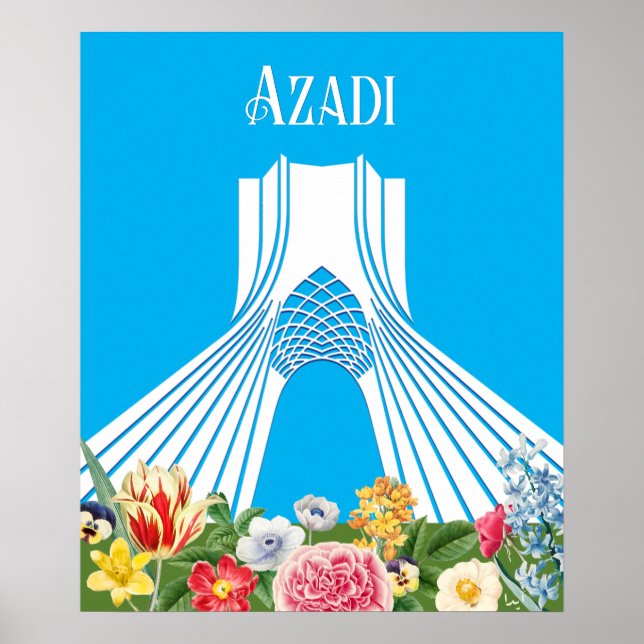Poster Irã Azadi (Liberdade) (Frente)