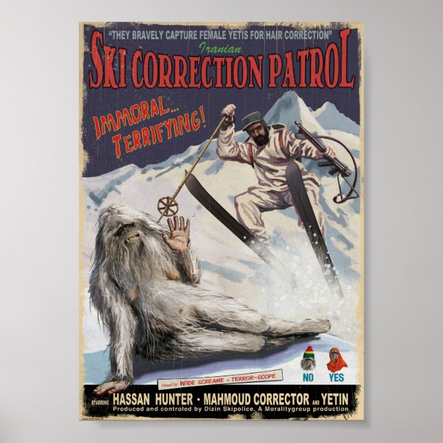 Poster Iran ski (Frente)