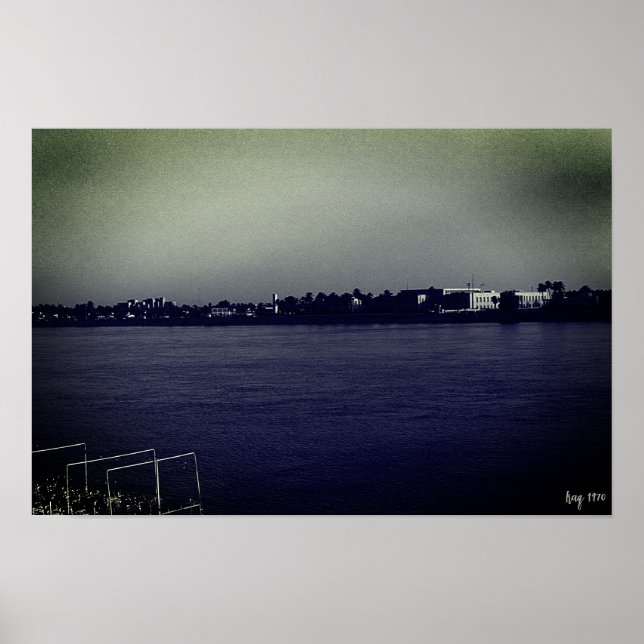 Poster Iraque Antigo Bagdá rio Tigre (Frente)