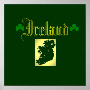 Póster Ireland. dinâmico