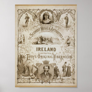 Poster Ireland, 'pelo Hibernicon original de Evoy do Mac