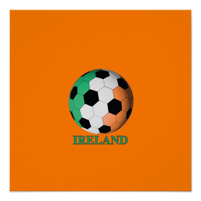 Póster Ireland soccer (Frente)
