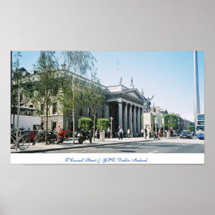 Poster Ireland's Capital Dublin, O'Connell Street