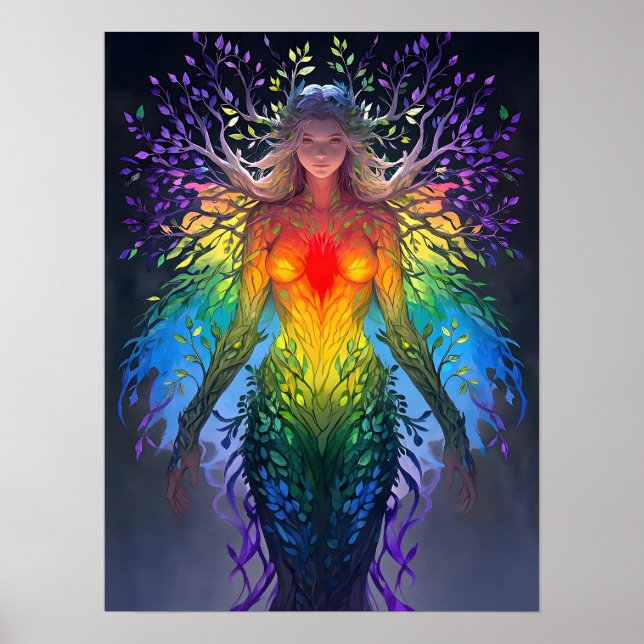 Poster “Iridesca” - Guardiã das Cores (Frente)