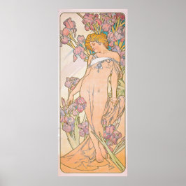 Poster Iris (1897) apresentada por Alphonse Mucha
