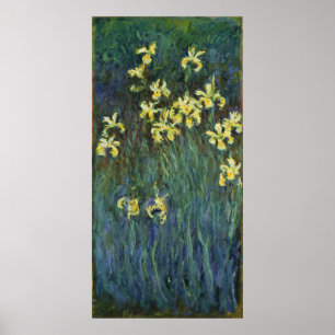 Poster Íris amarelas do ~ de Claude Monet