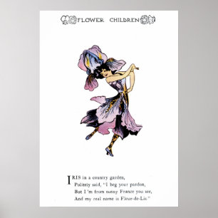 Poster Íris - Fleur-de-Lis