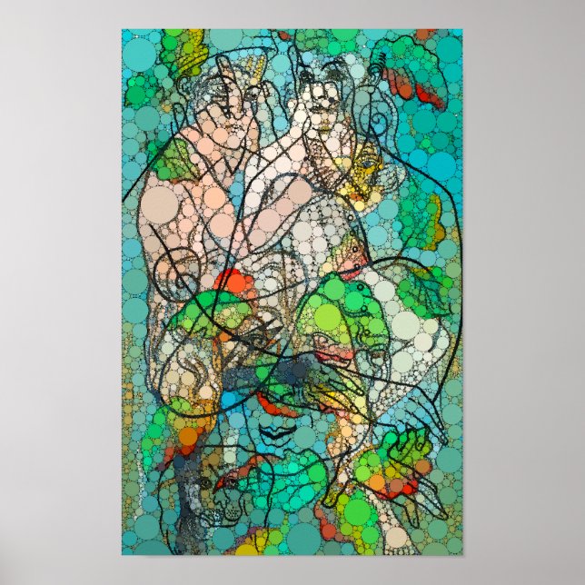 Poster Iris, Infinity Dots by After Francis Picabia (Frente)