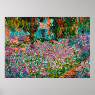 Poster Íris Jardim Monet Giverny flores