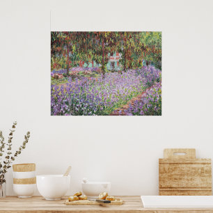 Poster Íris no Jardim de Monet