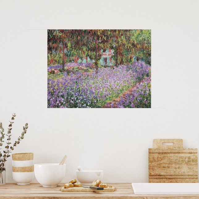 Poster Íris no Jardim de Monet (Cozinha)