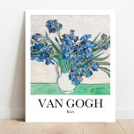 Poster Írises de Vincent van Gogh<br><div class="desc">Irrises de Vincent Van Gogh (1890)</div>