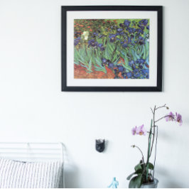 Póster Írises de Vincent van Gogh, Arte do Jardim de Vint