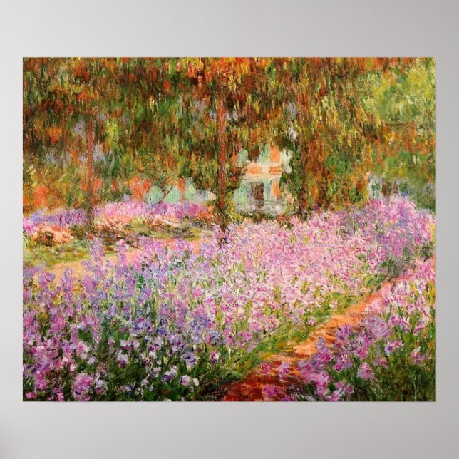 Poster Írises no Jardim por Monet (Frente)