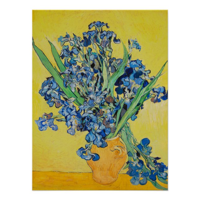 Póster Irises Vincent van Gogh (Frente)