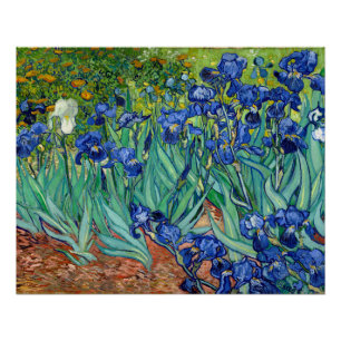 Póster Irises Vincent van Gogh Floral Vintage Painting