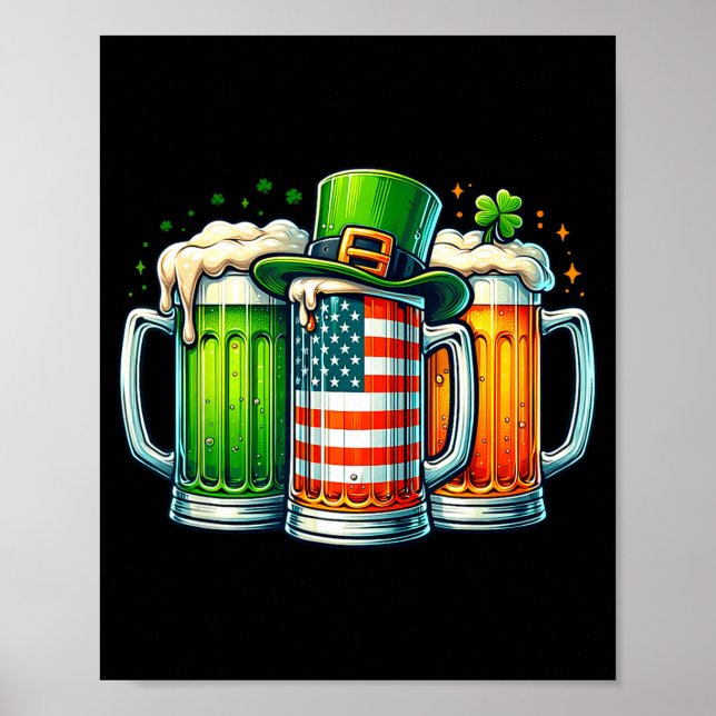 Poster Irish Beer Ireland St Patricks Day Drinking Party  (Frente)