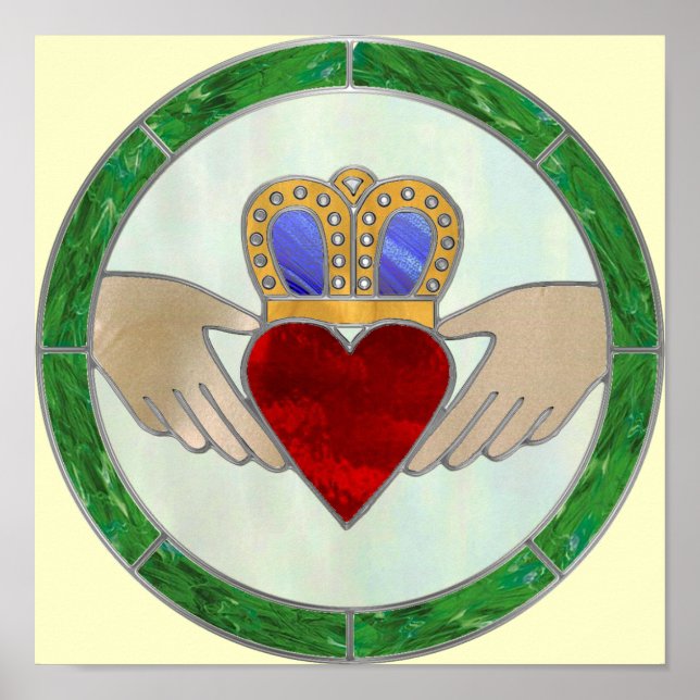 Poster Irish Claddagh (Frente)
