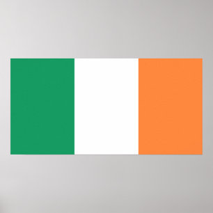 Poster Irish Flag (República da Irlanda) (ROI) (Eire)