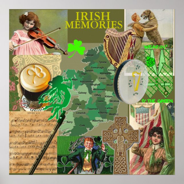 POSTER IRISH MEMORIES de 8,99 (Frente)