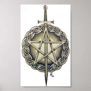 Póster Irish Pentacle