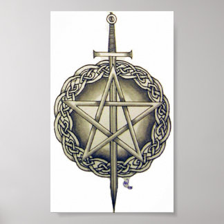 Póster Irish Pentacle