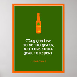Poster Irish Proverb
