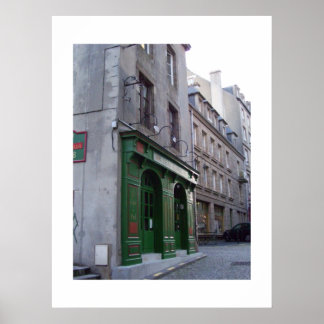 Póster Irish Pub in Rua. Malo, França