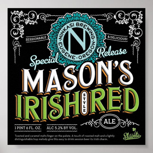 Póster Irish Red Ale (Frente)