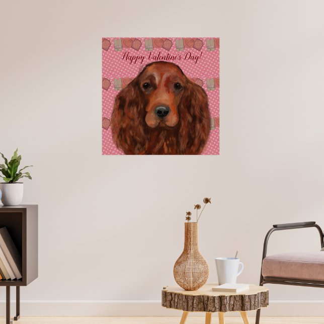 Poster Irish Red Setter (Sala de Estar 3)