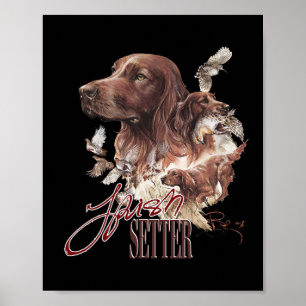 Poster Irish Setter Dog Lovers