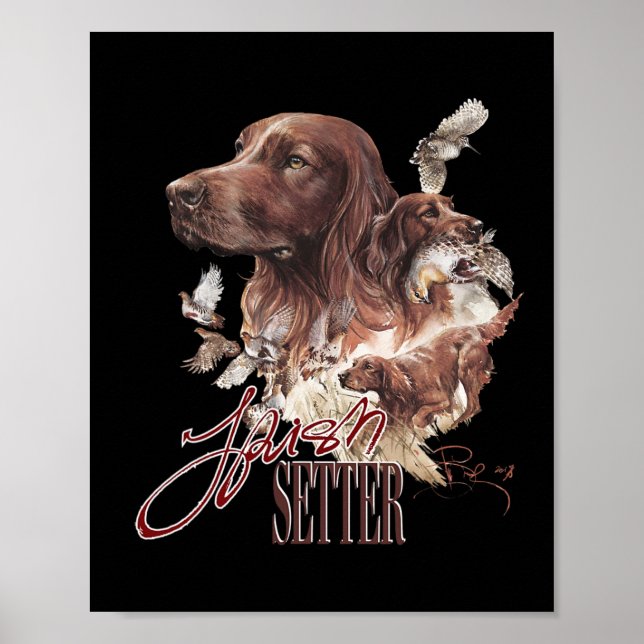 Poster Irish Setter Dog Lovers (Frente)