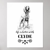 Irish Setter Life é melhor com o nome personalizad