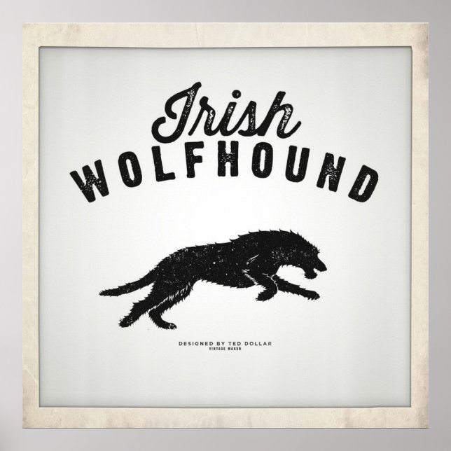 Poster Irish Wolfhound (Frente)