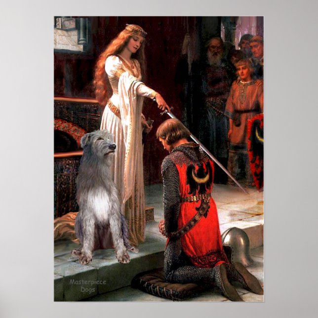 Póster Irish Wolfhound 1 - The Accolade (Frente)