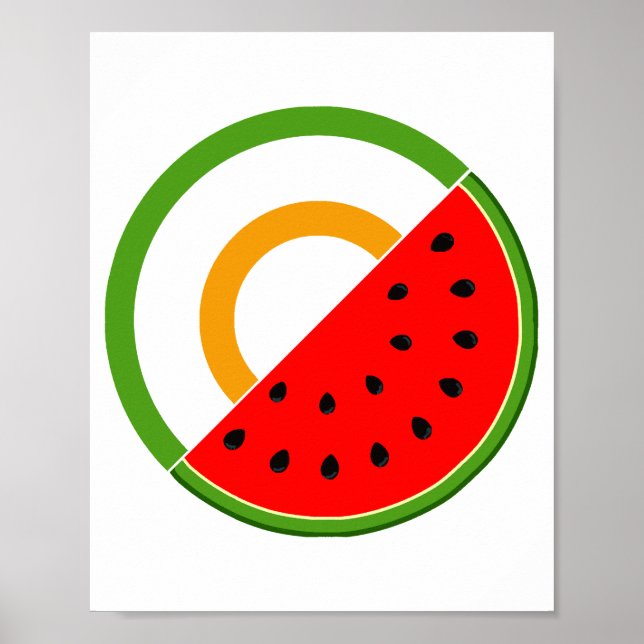 Poster IRLANDA APOIA A PALESTINA - Melancia (Frente)