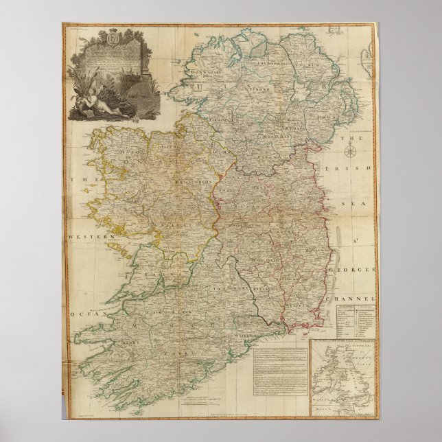 Póster Irlanda composta (Frente)