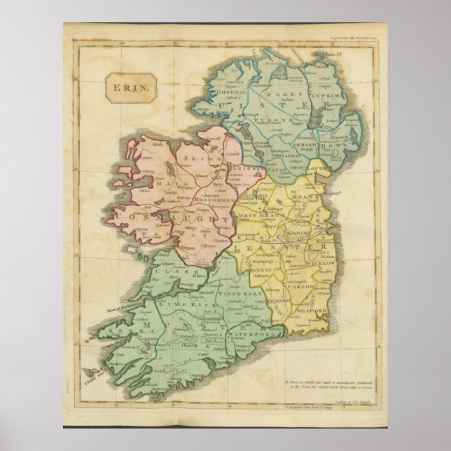 Poster Irlanda em 1810 (Frente)