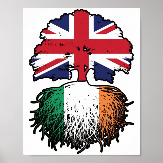 Poster Irlanda Irlanda Reino Unido Reino Unido Reino Unid (Frente)
