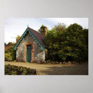 Póster Irlanda, o jardim murado do Castelo de Dromoland