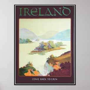 Póster Irlanda, Volte para Erin Imprimir