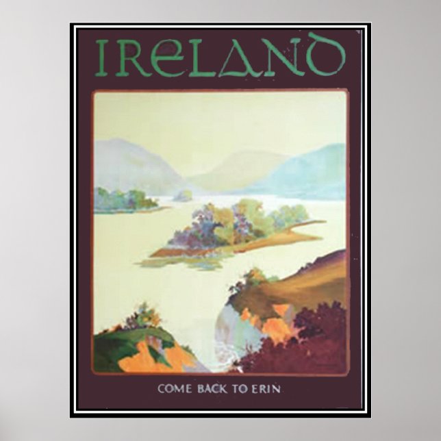 Póster Irlanda, Volte para Erin Imprimir (Frente)