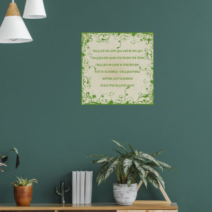 Poster Irlandês Bênção - Maio o aumento da estrada para c