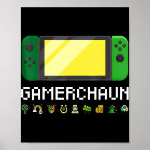 Poster Irlandês Video Game Controller Leprechaun Boys Rua
