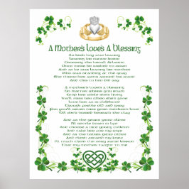 Poster Irlandesa Mães Amor é Uma Bênção
