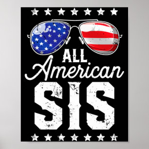 Poster Irmã americana 4 de julho correspondência familiar