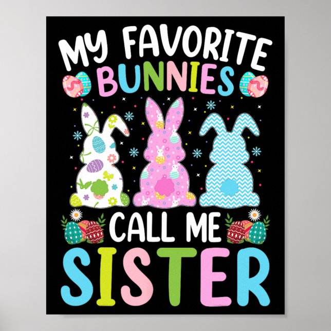 Poster Irmã Bunny Meus Bunnies Favoritos Me Chamam De Irm (Frente)