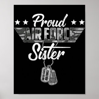 Poster Irmã da Força Aérea Orgânica Camouflage Usaf Veter