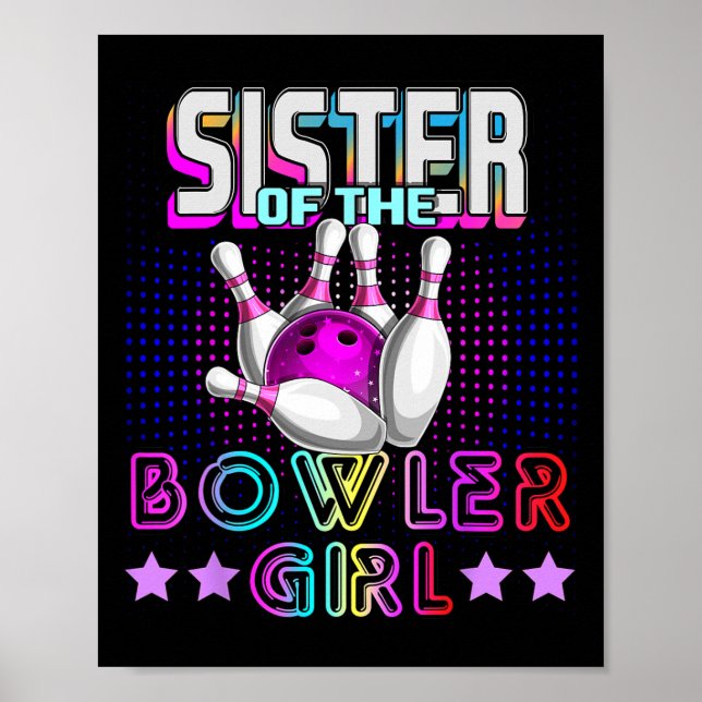 Poster Irmã Da Garota Que Corresponde À Boliche Da Famíli (Frente)