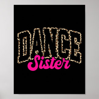 Poster Irmã Dança Leopard Dançando Sis Mulheres